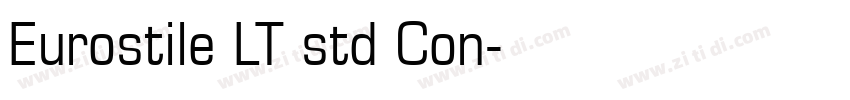 Eurostile LT std Con字体转换
